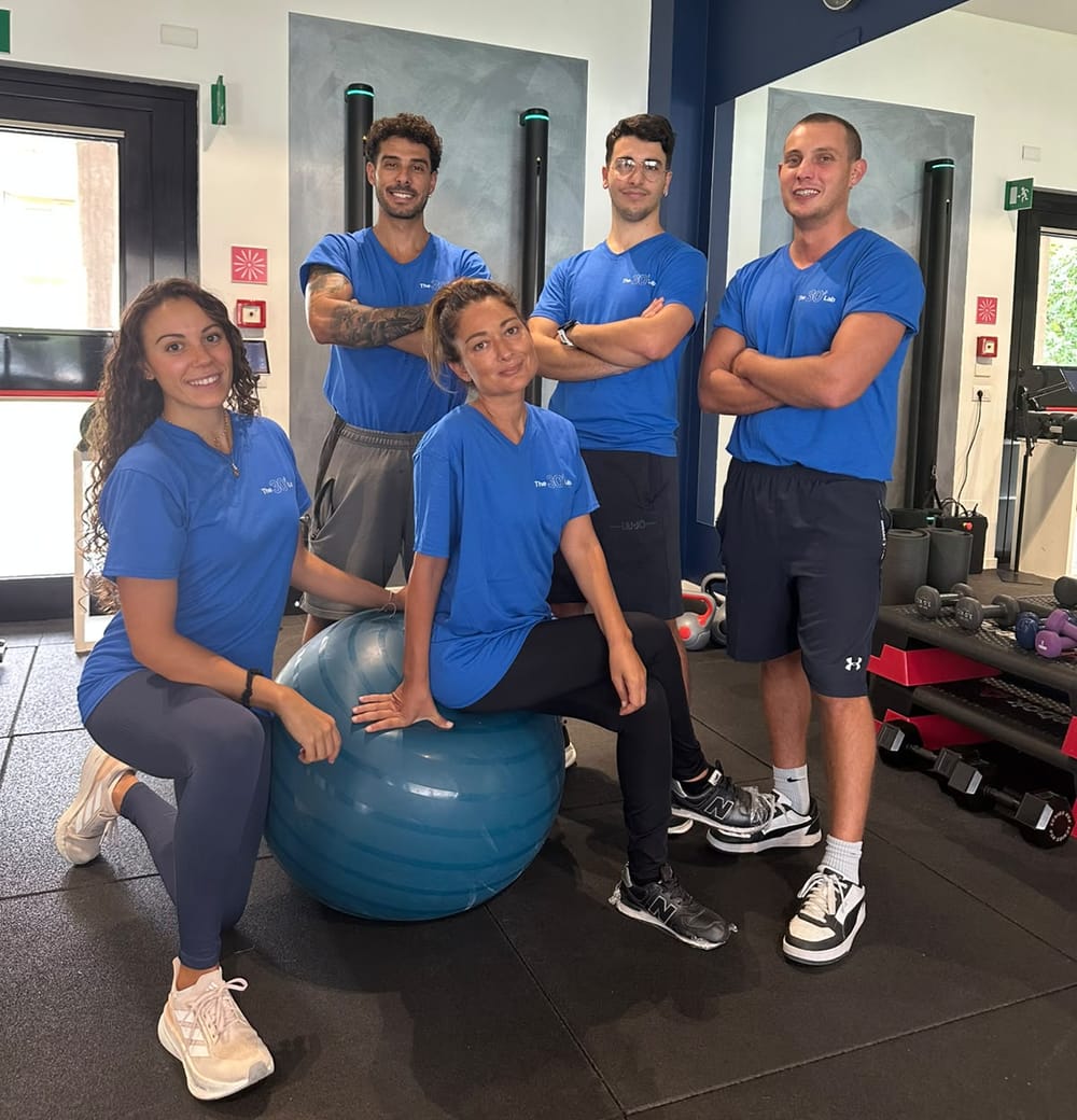 Il team del The 30' Lab in sala allenamento